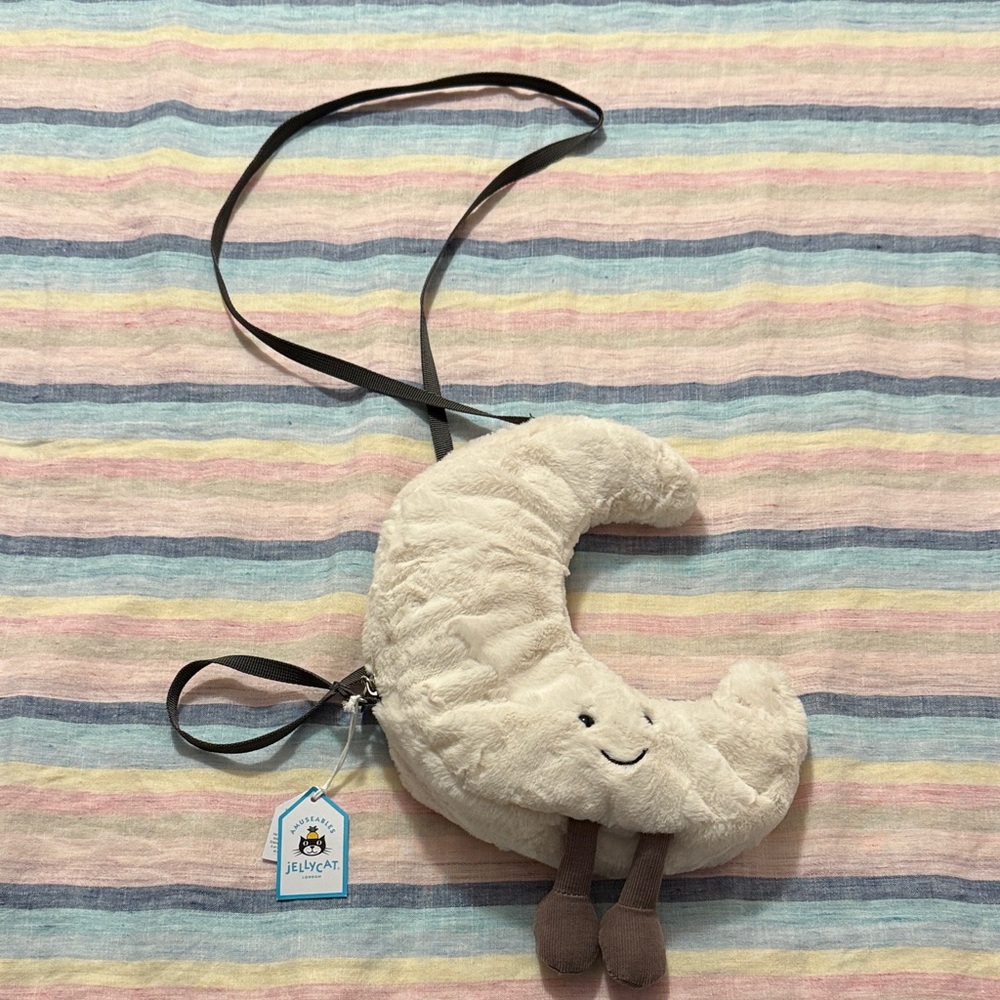Jellycat Cream Crescent Moon Bag